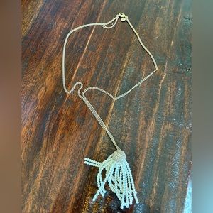 Long Pendent Pearl Necklace